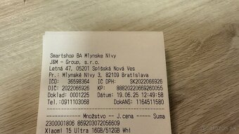 Vymenim novy iba vyskusany Xiaomi 15 Ultra 16/512gb White - 2