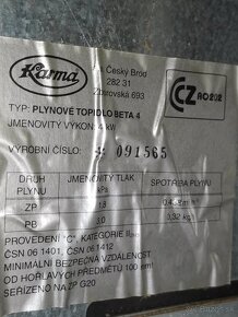 predám kachle gamatky KARMA BETA ako nové - 2