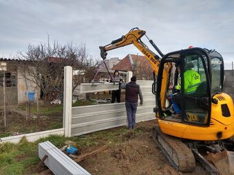 Zemné a výkopové práce minibagrom - 2