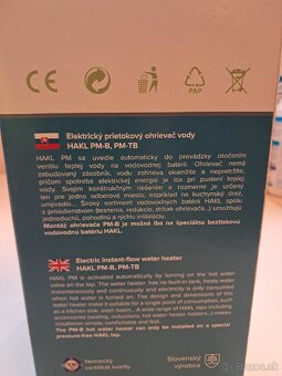 Prietokový ohrievač Hakl PM-B 135 - 2
