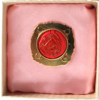 Relikviár z 20-21. storočia s relikviou Svätá Virgínia - 2