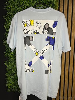 Off white tričko jemná modrá farba - 2