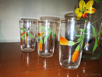 Retro set pohárikov s karafou - 2