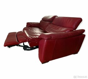 NATUZZI - luxusní kožená polohovací sofa, PC 4.990 EUR - 2