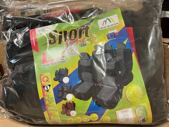 Autopoťahy SIXTOL SPORT LINE + červonočierno - 2