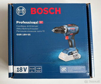 Bosch aku vŕtací skrutkovač GSR 18V-55 Profess. HEAVY DUTY - 2