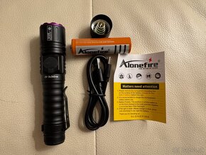 UV LED baterka 3x365nm 3x395nm nabijatelna - 2