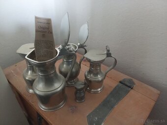 Cínove poháre svietniky - 2