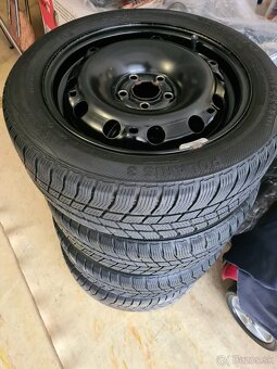 Disky VW AG + zimne pneu Barum 185/55 R15 - 2