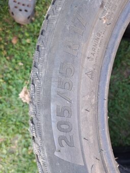Predám zimné Michelin rozmer 205/55/R17 - 2