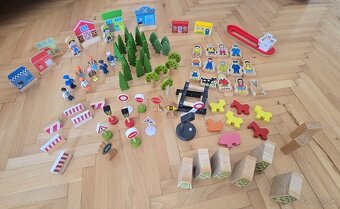 Detská drevená dráha vláčiky - 2