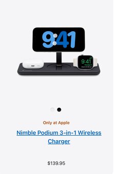 Multifunkčná bezdrôtová nabíjacia stanica 3 v 1 pre iPhone 1 - 2