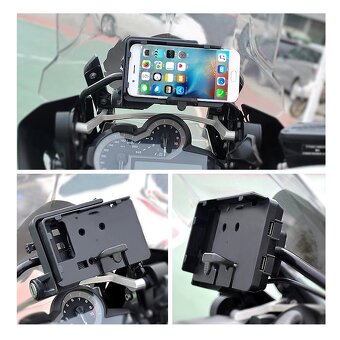 Držák telefonu na motocykl s kabely - 2