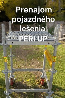 🧱 Prenájom pojazdného modulového lešenia PERI UP - 2