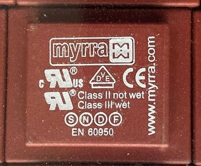 Myrra transformátor 230 V / 9V 2VA  0,50€/ks - 2