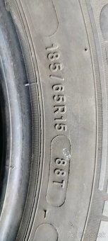 Predám 3 letné pneumatiky 185/65 R15 88T Michelin - 2