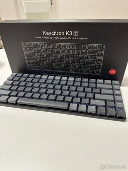 Predám klávesnicu Keychron K3 TKL Ultra-Slim - 2