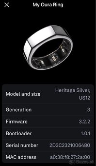 Oura ring Gen 3, Size 12 - 2