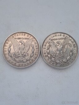 Strieborne dolare a mince USA. - 2