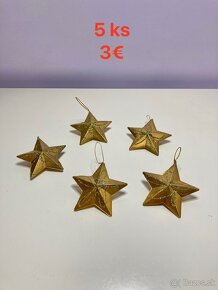 Vianočné ozdoby - zlaté - 2