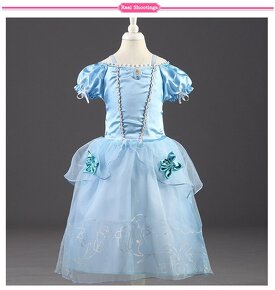 Krásne šaty / kostým cinderella - popoluška - 2