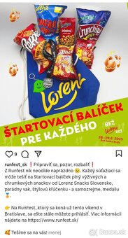 Predám štartovné na Runfest.sk v Sade Janka Kráľa v Bratisla - 2