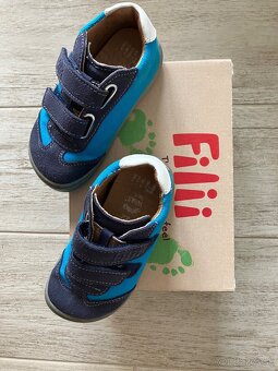 Predam nízke barefoot topánočky Filii leguan velcro velours - 2