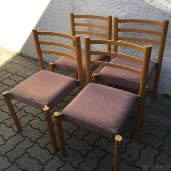 Retro stolicka Miroslav Navratil 4 ks Vintage - 2