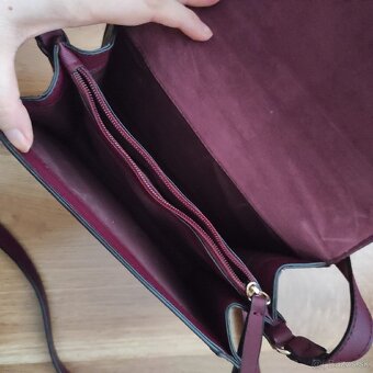 Crossbody kabelka bordová - 2