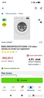 Nová práčka Beko - 2