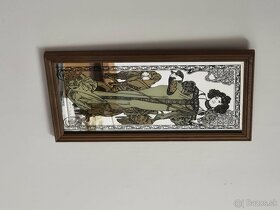 Maľované zrkadla Alfons Mucha - 4 ročne obdobia. Košice - 2