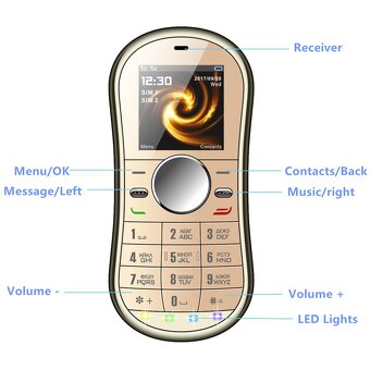 Spiner mobilný telefón na sim kartu - 2