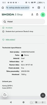Skoda Scala / Kamiq 4x kolesa. cena komplet 90e - 2