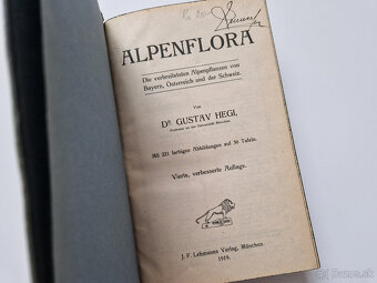 Alpská flóra 1919 - 30x barvotisková tabule alpinky atlas - 2