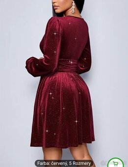 Dámske šaty bordové XL nové - 2