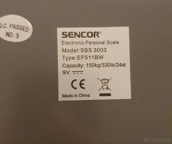 Digitálna Diagnostická osobná váha SENCOR SBS 3003 - 2
