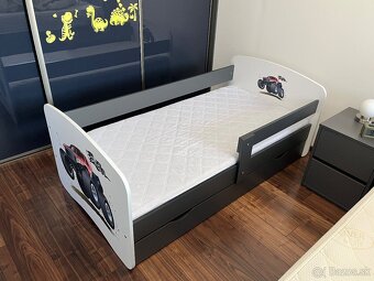 Detská posteľ MONSTER TRUCK 160x80 cm - 2