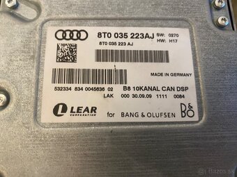 Audi zosilňovač bang &olufsen - 2