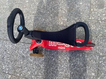 Kolobežka/odrážadlo MICRO Mini 3v1, červenè - 2