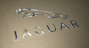 JAGUAR LOGO nalepka Metal Edition CHROM 2KUSY - 2