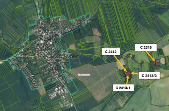 Demandice – 3.353 m2 INVESTIČNÉ POZEMKY v podiele 1/1 - 2