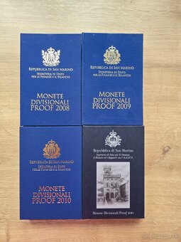 San Marino 1cent - 2€ euro PROOF sady - 2