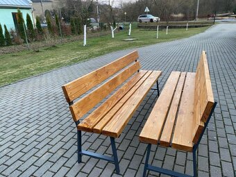 Masívne záhradné lavičky - 2