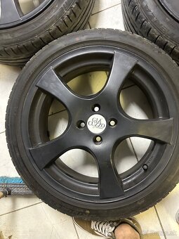 Hlinikove disky 4x100 r 17 letne pneu 205/45 r17 - 2
