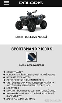 Polaris Sportsman XP 1000s - 2