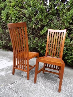 Stolička teak 4 kusy - 2