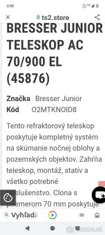 Hvezdarsky ďalekohľad - 2