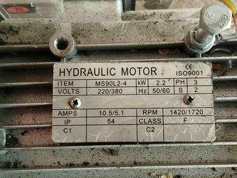 Kompaktný hydraulický agregát 400 V – 2,2 kW, 1-sekčný (MS90 - 2