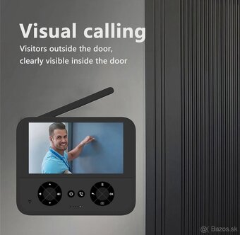 Bezdrôtový video zvonček s HD kamerou a 4,3" IPS displejom - 2