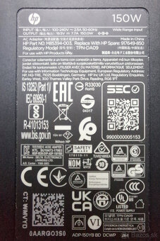 HP AC Adapter 150W M85394-003 917649-850 TPN-DA09 - 2